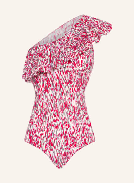 ISABEL MARANT ÉTOILE One-Shoulder-Badeanzug SICILYA , Farbe: FUCHSIA/ PINK/ CREME (Bild 1)