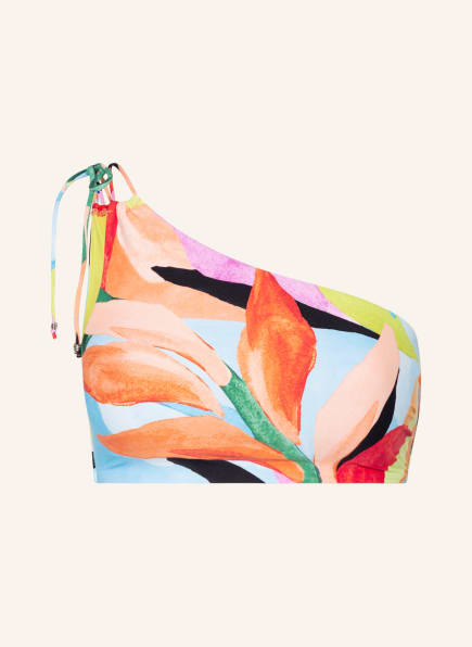 SEAFOLLY One-Shoulder-Bikini-Top TROPFEST , Farbe: HELLBLAU/ ROT/ LILA (Bild 1)