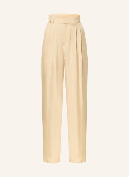 cream colored wide leg pants