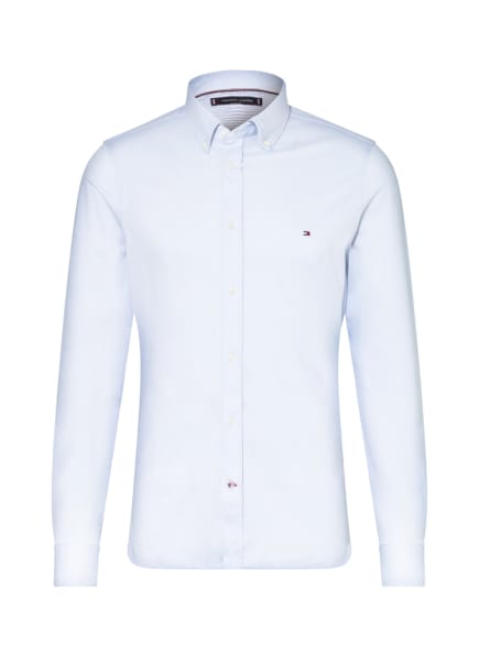 TOMMY HILFIGER Piqué-Hemd Slim Fit , Farbe: HELLBLAU (Bild 1)