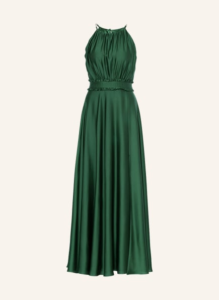 SWING Evening dress with ruffles, Color: DARK GREEN (Image 1)