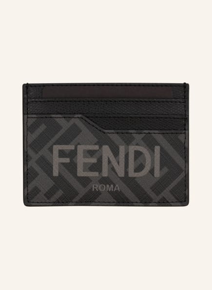 FENDI Card case, Color: BLACK/ DARK GRAY (Image 1)