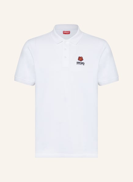 KENZO Piqué polo shirt, Color: WHITE (Image 1)