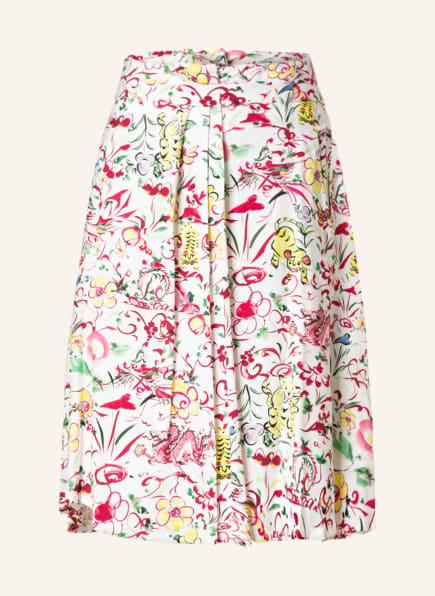 KENZO Pleated skirt, Color: WHITE/ RED/ GREEN (Image 1)