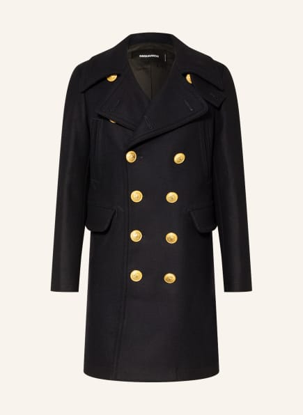 DSQUARED2 Caban coat in dark blue - Buy 