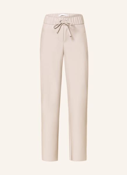 RAFFAELLO ROSSI Spodnie SANELA w stylu dresowym z imitacji skóry, Kolor: KREMOWY (Obrazek 1)
