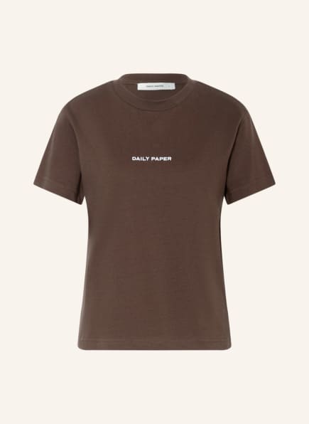 DAILY PAPER T-shirt ESTAN, Color: DARK BROWN (Image 1)