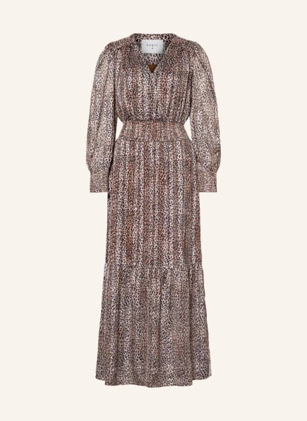 DANTE6 Dress ELISABEL with glitter thread , Color: BEIGE/ BLACK/ LIGHT PURPLE (Image 1)