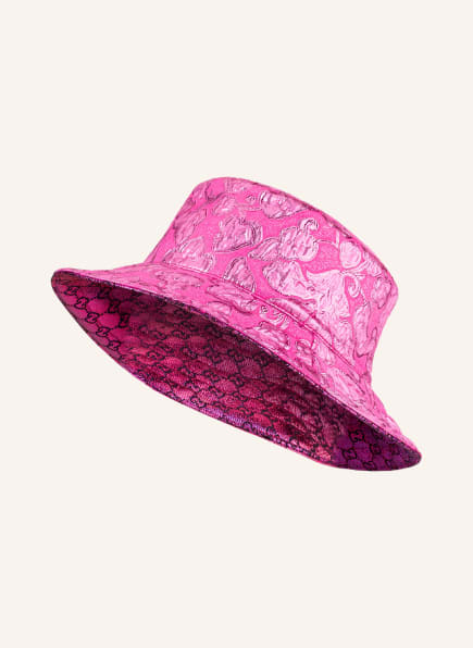 GUCCI Bucket-Hat mit Seide, Farbe: 5672 FUXIA/PINK (Bild 1)