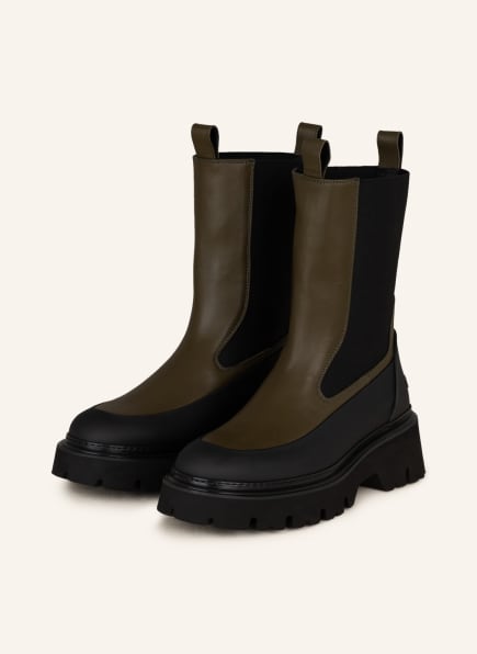 WOOLRICH Chelsea boots, Color: KHAKI/ BLACK (Image 1)