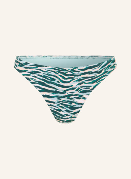 SEAFOLLY High-Waist-Bikini-Hose WILD AT HEART, Farbe: GRÜN/ HELLORANGE (Bild 1)