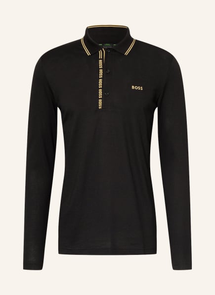 BOSS Piqué polo shirt PLEESY 4 Slim Fit, Color: BLACK (Image 1)