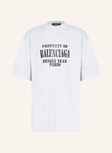 BALENCIAGA Oversized-Shirt, Farbe: HELLGRAU/ SCHWARZ (Bild 1)