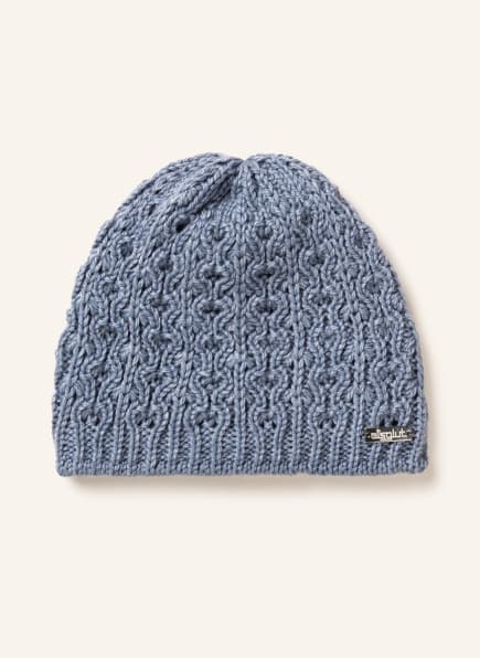eisglut Beanie EMILIAL with merino wool, Color: BLUE (Image 1)