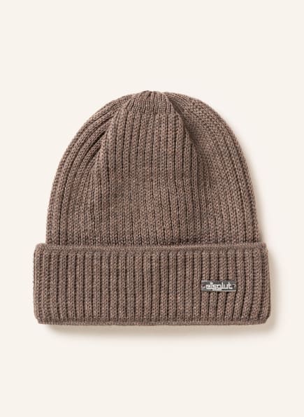 eisglut Beanie JAMIEL with merino wool, Color: TAUPE (Image 1)