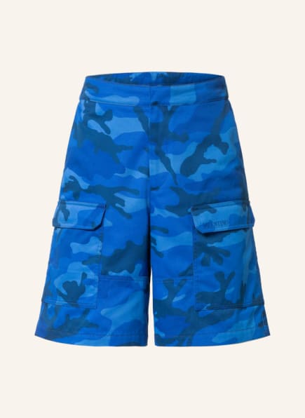 VALENTINO Cargo shorts, Color: BLUE/ DARK BLUE/ LIGHT BLUE (Image 1)