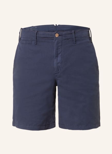 POLO RALPH LAUREN Chino shorts straight fit with linen, Color: DARK BLUE (Image 1)