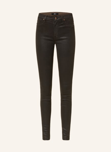 7 for all mankind Coated jeans SKINNY SLIM ILLUSION, Color: DR BROWN (Image 1)