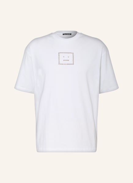 Acne Studios T-shirt with decorative gems, Color: WHITE (Image 1)