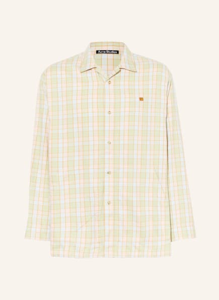 Acne Studios Flannel overshirt, Color: ORANGE/ BEIGE (Image 1)