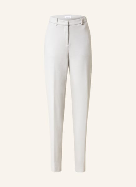 FABIANA FILIPPI Knit trousers with decorative gems, Color: LIGHT GRAY (Image 1)