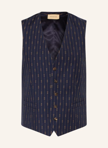 GUCCI Suit vest , Color: DARK BLUE/ CAMEL (Image 1)