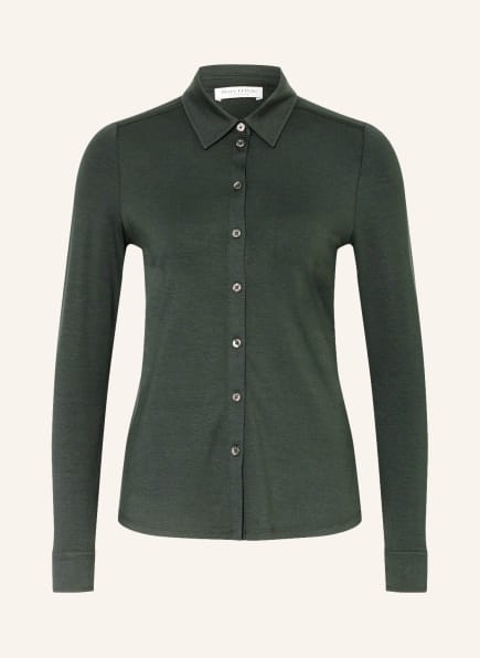 Marc O'Polo Shirt blouse made of jersey , Color: DARK GREEN (Image 1)