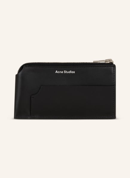 Acne Studios Card case with coin compartment, Color: BLACK (Image 1)