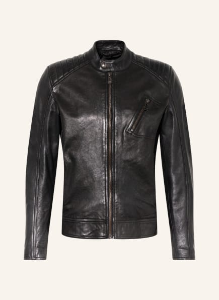 BELSTAFF Leather jacket, Color: BLACK (Image 1)