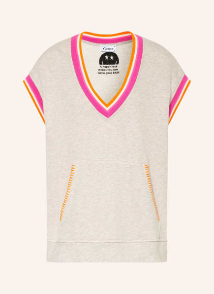 Grace Sweat-Pullunder, Farbe: PINK/ ORANGE/ BEIGE (Bild 1)