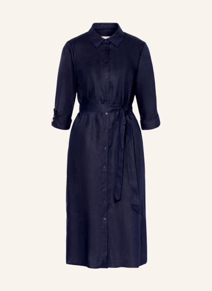 HOBBS Hemdblusenkleid LINDEN aus Leinen, Farbe: DUNKELBLAU (Bild 1)