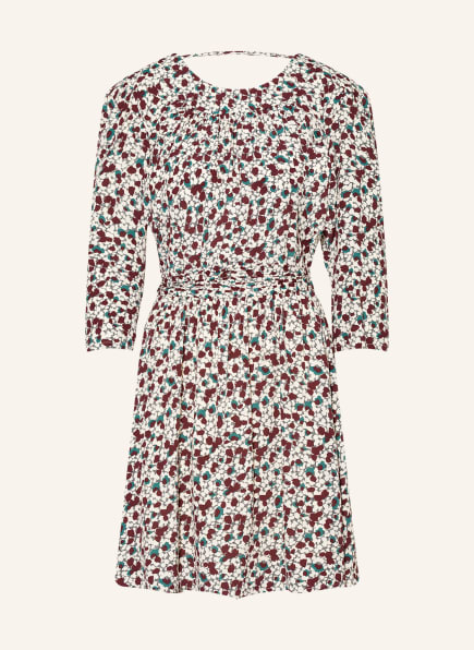 ba&sh Kleid ELYS mit 3/4-Arm, Farbe: GRÜN/ DUNKELROT/ WEISS (Bild 1)