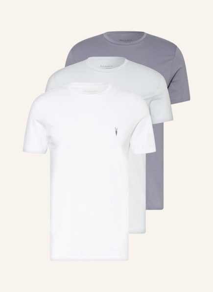 ALL SAINTS 3er-Pack T-Shirts TONIC, Farbe: WEISS/ DUNKELGRAU/ GRAU (Bild 1)