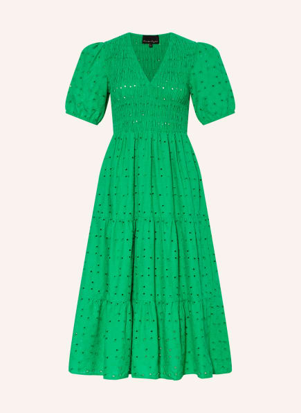 Phase Eight Kleid GRETTA mit Lochstickereien, Farbe: GRÜN (Bild 1)