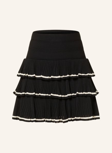 SANDRO Knit skirt with ruffles