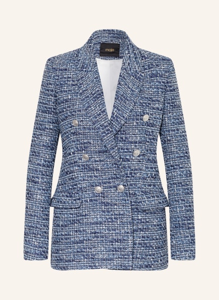 maje Bouclé-Blazer VOLLY mit Glitzergarn, Farbe: BLAU/ HELLBLAU/ DUNKELBLAU (Bild 1)