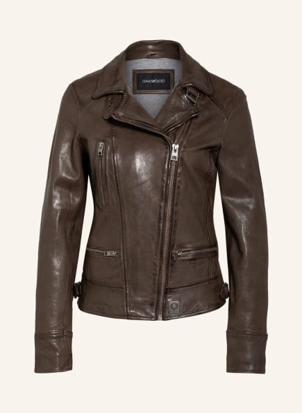 OAKWOOD Lederjacke VIDEO, Farbe: DUNKELBRAUN (Bild 1)