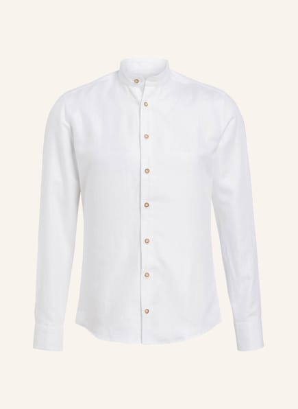 CocoVero Trachtenhemd FINLEY Slim Fit mit Leinenanteil , Farbe: WEISS (Bild 1)