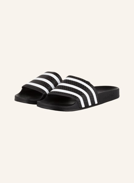 adidas Originals Slides, Color: BLACK/ WHITE (Image 1)