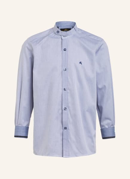 Hammerschmid Trachtenhemd mit Stehkragen, Farbe: BLAU/ WEISS (Bild 1)