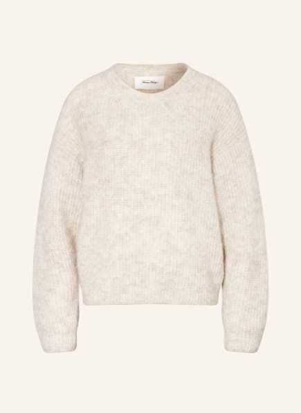American Vintage Sweater EAST with alpaca , Color: LIGHT GRAY (Image 1)
