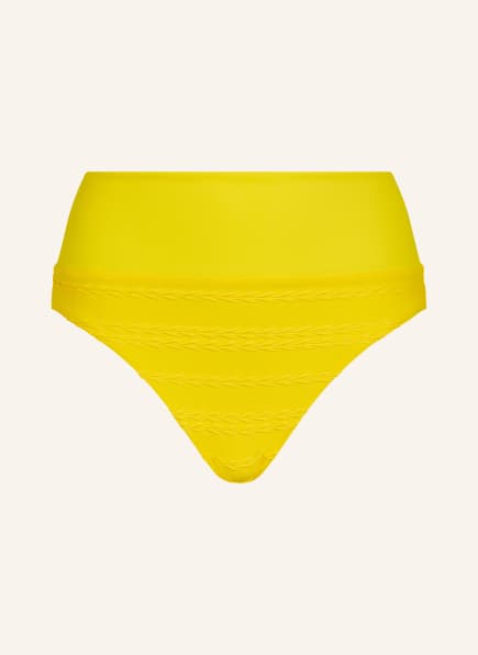 CHANTELLE High-waist bikini bottoms TEXTURE , Color: YELLOW (Image 1)