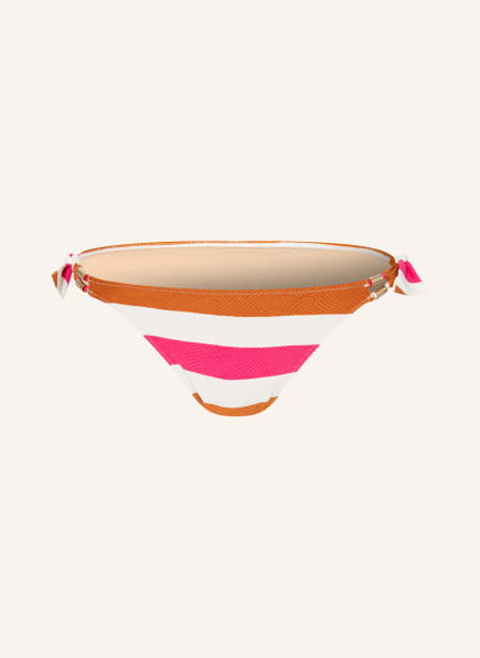 MARIE JO Triangle bikini bottoms TERRASSA , Color: CREAM/ PINK/ DARK ORANGE (Image 1)