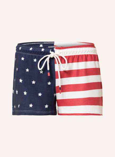 P.J.Salvage Lounge shorts, Color: BLUE/ RED/ WHITE (Image 1)
