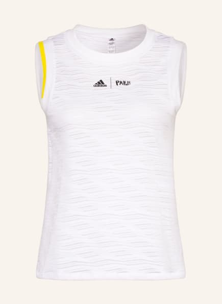 adidas Tank top LONDON MATCH with mesh, Color: WHITE (Image 1)