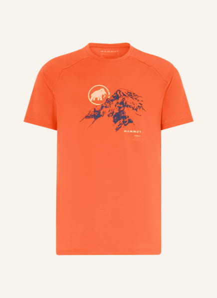MAMMUT T-Shirt MOUNTAIN, Farbe: ORANGE/ DUNKELBLAU/ NEONORANGE (Bild 1)