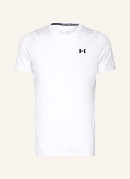UNDER ARMOUR T-shirt HEATGEAR® ARMOUR with mesh, Color: WHITE (Image 1)