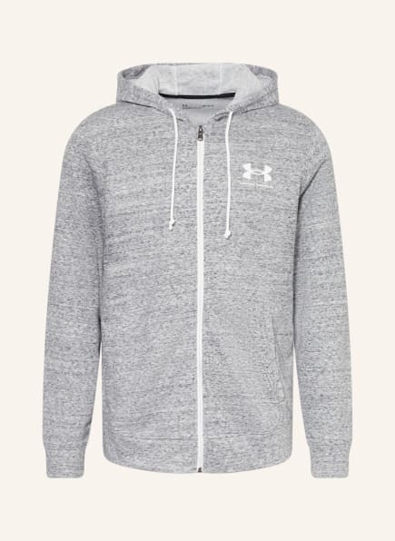 UNDER ARMOUR Sweat jacket UA RIVAL, Color: GRAY/ LIGHT GRAY (Image 1)