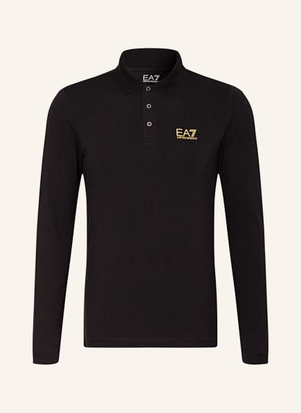 EA7 EMPORIO ARMANI Jersey polo shirt, Color: BLACK (Image 1)