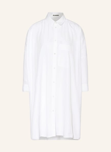 JIL SANDER Oversized-Hemdbluse mit 3/4-Arm, Farbe: WEISS (Bild 1)